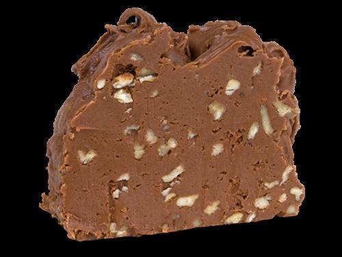 Chocolate Pecan Fudge · Per lb. Rich milk chocolate and plump, roasted pecans mixed in a smooth, creamy fudge base. Oh boy!