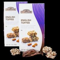 Bite-Sized English Toffees · Per tote. Individually wrapped, crunchy, buttery toffee drenched in milk chocolate and coate...