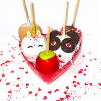 Valentine's Day Apple Platter · This special edition apple platter comes with ALL 5 of our Valentine's Day Themed Apples: Re...