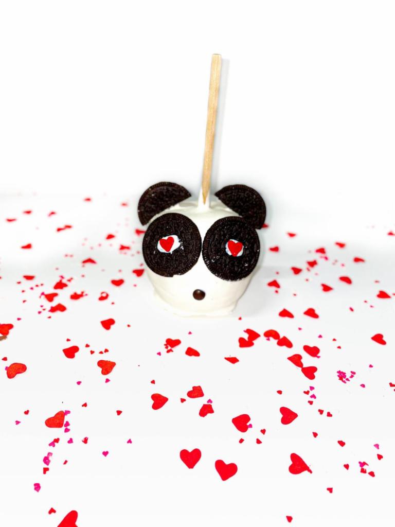 Panda Valentine's Day Apple · This delicious special seasonal apple is sure to satisfy your cravings!
