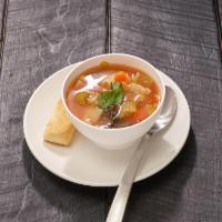 Minestrone Soup · homemade fresh vegetables