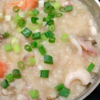 Seafood Rice Soup · 