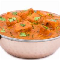 Paneer Masala · Indian cheese, tomato sauce, and a slew of aromatic spices.