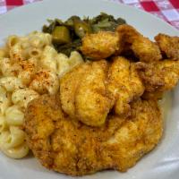 Fried Chicken Plate · Fried Chicken tenders with choice of two sides.
