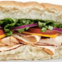 Oven-Roasted Chicken Sub · Freshly-sliced, oven-roasted chicken breast.