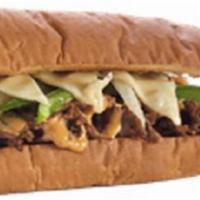 Chipotle Cheesesteak Sub · Grilled steak, pepper jack cheese, green peppers, onions and chipotle ranch dressing.