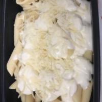 Side Alfredo Pasta Meal · Our classic penne pasta tossed with creamy Alfredo sauce and topped with Parmesan cheese. (M...
