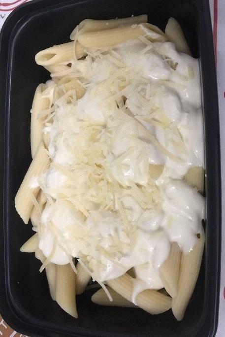 Side Alfredo Pasta Meal · Our classic penne pasta tossed with creamy Alfredo sauce and topped with Parmesan cheese. (Must reheat to eat, Not Customizable)