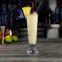 Pina Colada · Bacardi Rum, coconut, fresh pineapple, hint of cream with dark rum float. Must be 21 to purc...