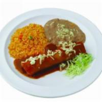 Kids Jr. Cheese Enchilada · One cheese enchilada, rice and beans. 