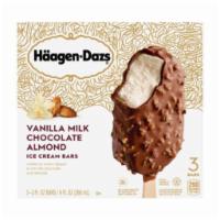 Haagen Dazs Vanilla Milk Chocolate Almond Ice Cream Bar (3 bars) · 