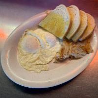 Favorite Breakfast · 2 eggs served with hash browns and toast or 4 pancakes.