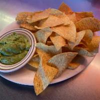 Guacamole Dip and Chips · Fresh tortilla chips served with guacamole.