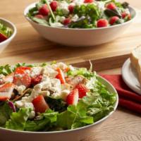 Strawberry Grilled Chicken Salad · Grilled chicken breast, strawberries and feta cheese make this a sweet and savory favorite. ...