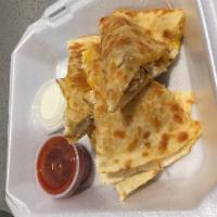 Cheese Quesadilla Lunch · Add meat for an additional charge.