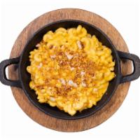 Mac & Cheese · Spiral Macaroni, Cheddar Cheese and Cream. Baked with Smoked Gouda and Cheddar. Sprinkled wi...