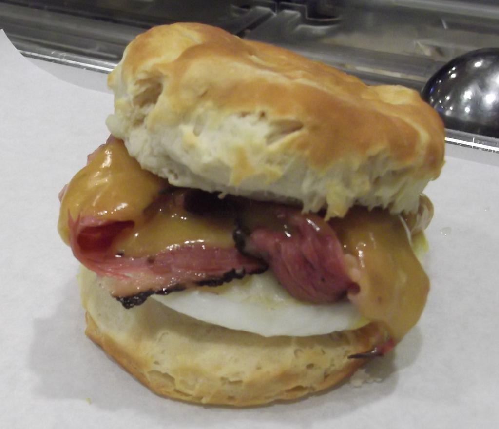Biscuit, Egg and Cheddar Sandwich · Southern Biscuit with Whipped Margarine. Add pastrami, corned beef or turkey sausage patty for an additional charge.