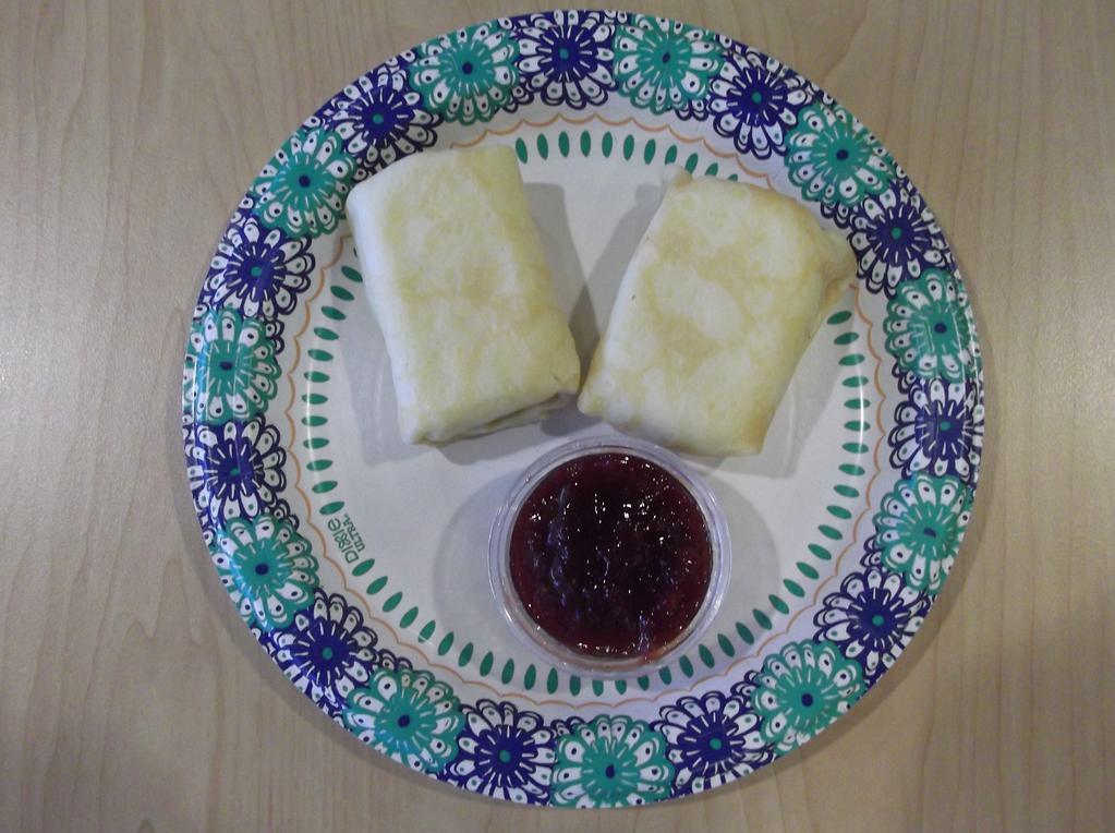 2 Cheese Blintzes · With jelly.