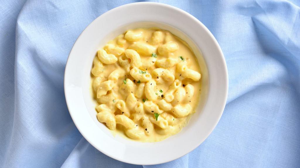 Mac and Cheese · Pasta shells in a creamy cheese sauce.