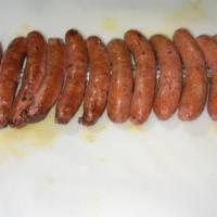 Chorizo  · Spicy seasoned pork sausage. 