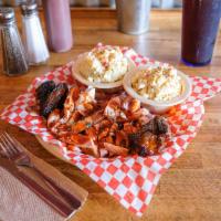 Chicken Platter · Served with two sides and garlic bun. 