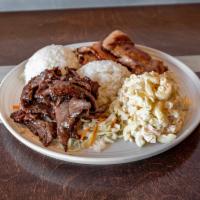 15. Beef Combo Plate · BBQ beef and beef short ribs.