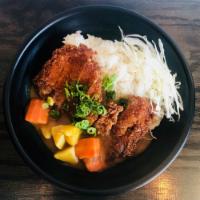 Chicken Katsu Curry · Breaded fried chicken with carrot, potato, onion, cabbage and scallion.