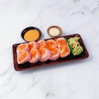 Spicy Girl Roll · Spicy tuna, spicy salmon, spicy yellowtail, crunchy, cucumber wrapped with soybean paper top...