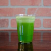 Green Power Juice · Kale, cucumber, celery, lemon, apple and ginger.