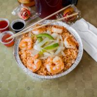 R3. Mexican Rice and Grilled Shrimp · 