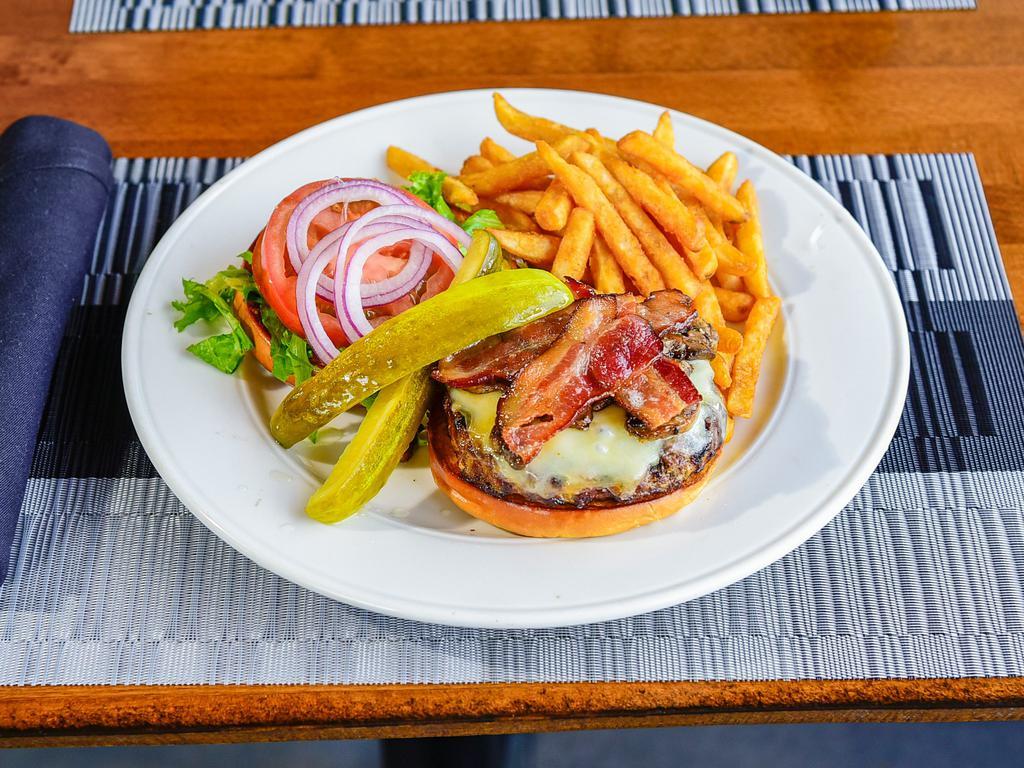Build Your Own Burger · Half Pound Angus Beef Patty Served On Brioche Bun Topped With Lettuce, Tomato & Onion