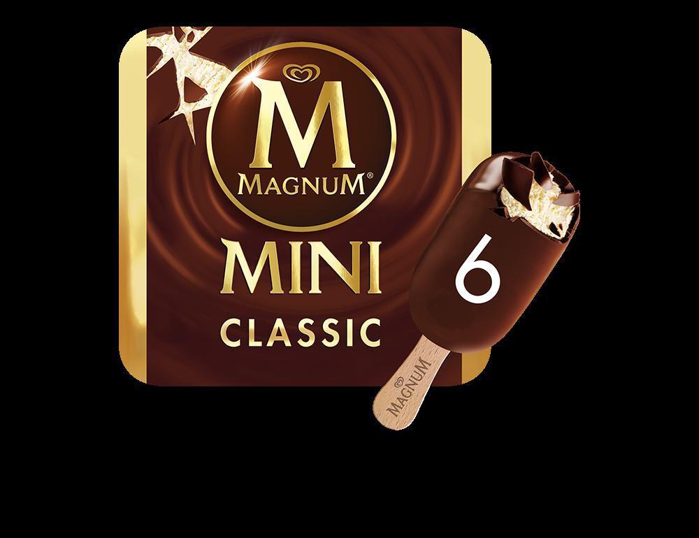 Mini Classic · Vanilla bean ice cream dipped in milk chocolate. Made with Belgian chocolate.