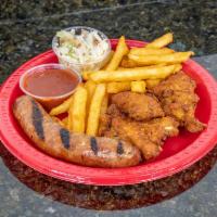 Wing Ding / Hot Link Combo · Wing Dings and Links served with fries and slaw