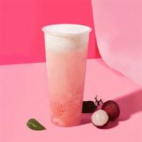 LYCHEE DRAGON FRUIT · LYCHEE AND DRAGON FRUIT BLEND WITH GREEN TEA CRUSHED OVER ICE. CRYSTAL BOBA INCLUDED IN THE ...