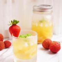 LYCHEE LONG ISLAND · FRESH LYCHEE JUICE MIXED WITH HAWAII ICE TEA.INCLUDES LYCHEE JELLY. NO ADDITIONAL SUGAR ADDE...