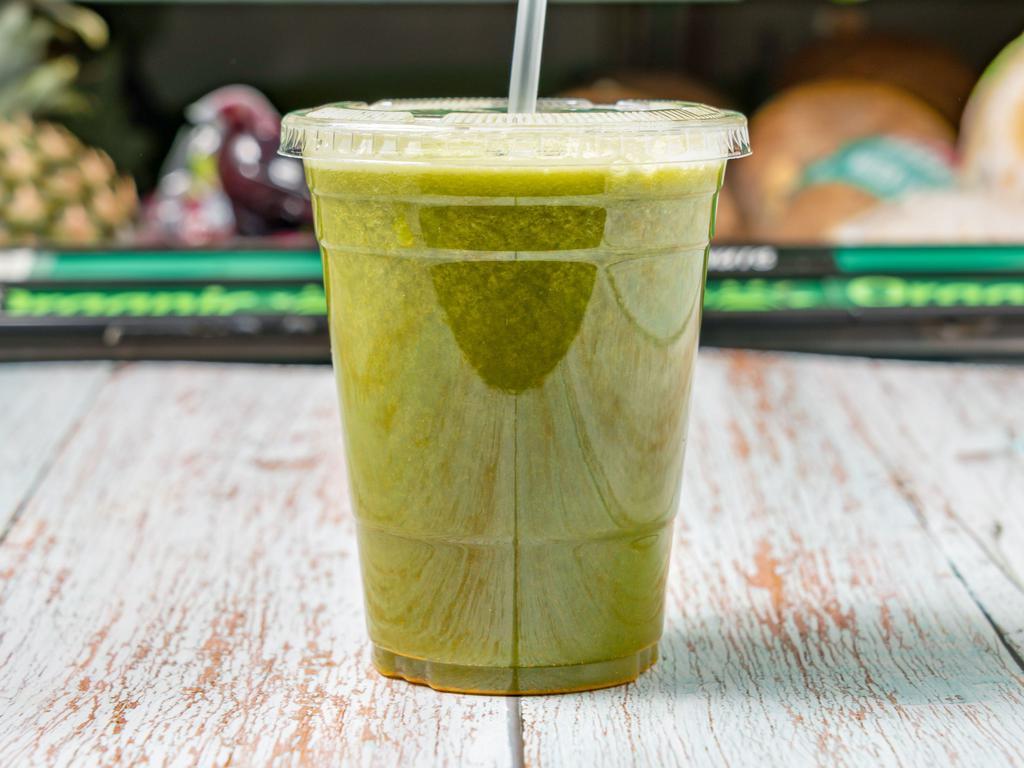 8. Cool Green Juice · Apple, ginger, kale, cucumber, green powder.