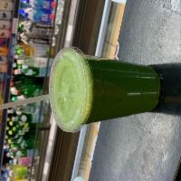 16. Gut Health Juice · Ginger root, kale, celery, parsley with pro-biotic powder. 