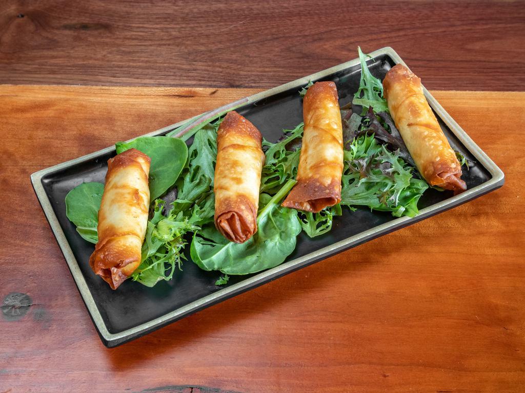 Cheese Roll · Delicate fillo dough wrapped with feta cheese and parsley than pan-fried.
