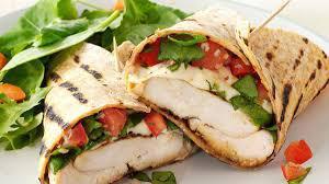 Chicken Mozzarella Roasted Pepper Wrap · Grilled chicken, fresh mozzarella, roasted red peppers, lettuce and tomato on a wrap.