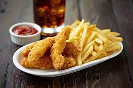 Chicken Tenders with French Fries · Delicious 4 piece chicken tenders served with french fries.