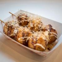 Takoyaki 章鱼烧 · Comes with 6 pieces Octopus ball topped with bonito fish flakes