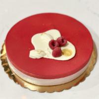 Raspberry Mousse Cake · (serving 8-10 p.)