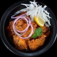 Fish 'Amritsari' · crunchy spiced fish in gluten free batter