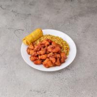 C16. General Tso's Chicken Combo · Served with  pork egg roll and pork fried rice. Hot and spicy.