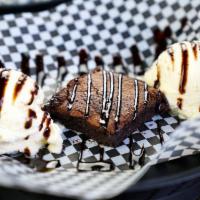 Brownie Sundae · Brownie, Chocolate Sauce, Vanilla Ice Cream