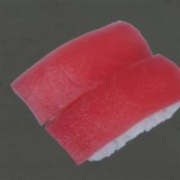 Tuna (Maguro) · 2 pieces. Tuna nigiri