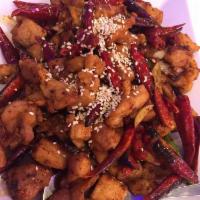 77. Chongqing Spicy Chicken · Hot and spicy.