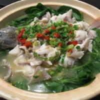 C9. Fish with Sour Cabbage Soup 老坛酸菜鱼 · whole fish cut the slice ,little spicy 老坛酸菜鱼