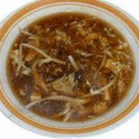 5. Hot and Sour Soup · With crispy noodle. Hot and spicy.