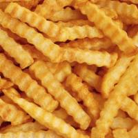 French Fries · Crinkled french fries. Vegetarian. Vegan.